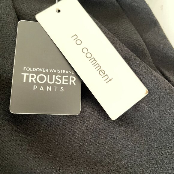 NO COMMENT WOMEN'S HIGH RISE BLACK TROUSER PANTS/Size XS/NWT - Picture 11 of 11